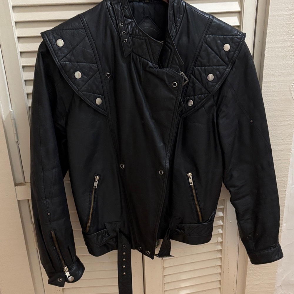 Black Women's Biker Jacket